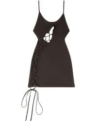 Heron Preston - Lace-Up Strech Minidress - Lyst