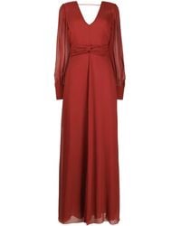 Patrizia Pepe - Kleid Mit V-Ausschnitt - Lyst