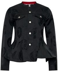 Comme des Garçons - Ruffled Fitted Jacket - Lyst