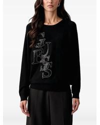 Guess - Pull À Patch Logo Orné - Lyst