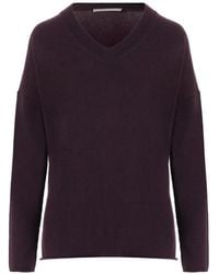 Allude - V-Neck Cashmere Sweater - Lyst