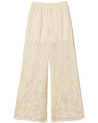 Twinset - Embroidery Palazzo Pants - Lyst
