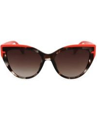 Furla - Cat-Eye Tortoiseshell-Effect Sunglasses - Lyst
