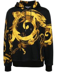 Versace - Watercolor Couture Drawstring Hoodie - Lyst