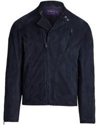 Ralph Lauren - Moto Suede Jacket - Lyst