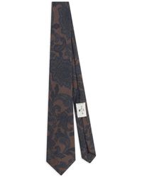 Etro - Floral-Paisley Jacquard Tie - Lyst
