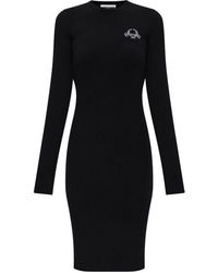 Moschino - Jurk Met Geborduurd Logo - Lyst