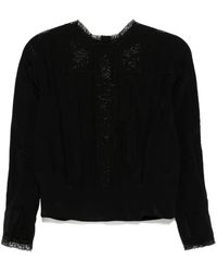 Shiatzy Chen - Top Con Ricamo E Chiffon - Lyst
