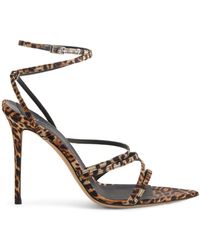 Giuseppe Zanotti - Intriigo Claire 90Mm Animal-Print Sandals - Lyst