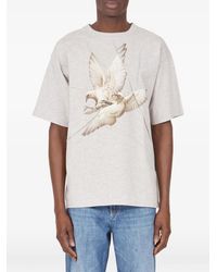 Maison Margiela - Bird-Print T-Shirt - Lyst