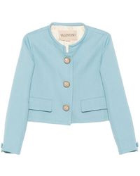 Valentino Garavani - Embellished Button Jacket - Lyst