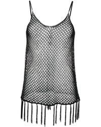 Dodo Bar Or - Open-Knit Fringed Top - Lyst
