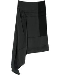 Lemaire - Pleated Asymmetric Skirt - Lyst