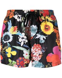Moschino - Floral-print Elasticated-waist Swim Shorts - Lyst