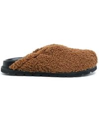 Reike Nen - Faux-Fur Slip-On Loafers - Lyst