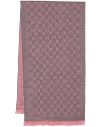 Gucci - GGウール スカーフ, ピンク, ウール - Lyst