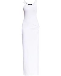 Versace - Asymmetrical Ruched Maxi Dress - Lyst