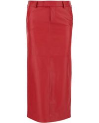 ARMARIUM - Leather Column Skirt - Lyst