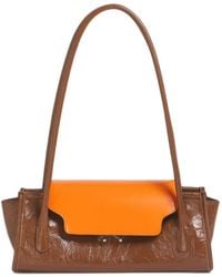 Marni - Bolso Piel Trunkette Y Naranja - Lyst