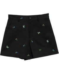 JNBY - Embroidered Rolled-Hem Shorts - Lyst