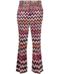 Missoni - Multicolour Zigzag-pattern Lurex Trousers - Women's - Cupro/polyester/viscose - Lyst