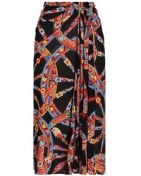 Dolce & Gabbana - Carretto-Print Viscose Jersey Skirt - Lyst