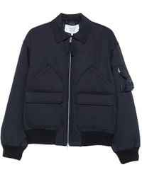 Maison Kitsuné - Chaqueta Bómber Con Parche Del Logo - Lyst