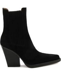 Paris Texas - Elastic-Panel Pointed-Toe Boots - Lyst