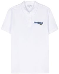 Lacoste - Logo-print Piqué Polo Shirt - Lyst