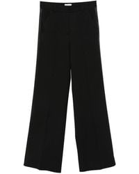 P.A.R.O.S.H. - Pantalon À Plis Marqués Et Finitions En Satin - Lyst