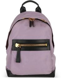 Tom Ford - Leather-Trim Zip-Fastening Backpack - Lyst