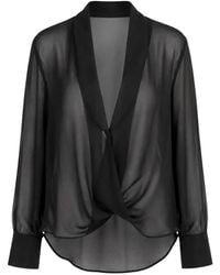 Sa Su Phi - Criss-Cross Sheer Shirt - Lyst