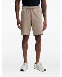 EA7 - Logo-Print Elasticated-Waist Shorts - Lyst