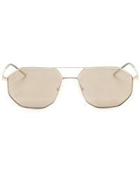 Emporio Armani - Geometric-frame Sunglasses - Lyst