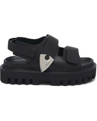 McQueen - Comfortable Rubber Sandals - Lyst