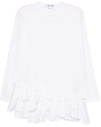 Comme des Garçons - Gerafftes Langarmshirt - Lyst