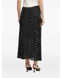 Morgan - Polka-Dot Pleated Midi Skirt - Lyst