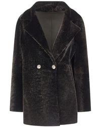 Aspesi - Blazer Con Doble Botonadura - Lyst