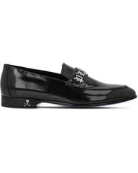 Philipp Plein - Gothic Logo-Plaque Leather Moccasins - Lyst
