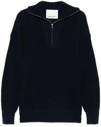 Isabel Marant - Half-Zip Ribbed Jumper - Lyst