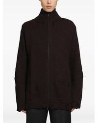 Yohji Yamamoto - 5G 3Ply High-Neck Cardigan - Lyst
