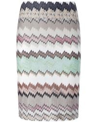 Missoni - Lamé Midi Skirt With Slit - Lyst