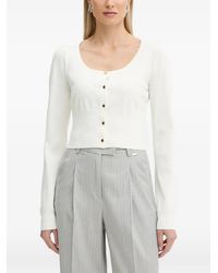 Fracomina - Cardigan Mit Rundem Ausschnitt - Lyst