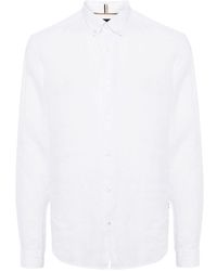 BOSS - Liam Long-sleeve Cotton Shirt - Lyst