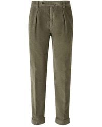 Berwich - Pleated Corduroy Trousers - Lyst