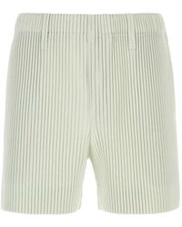 Homme Plissé Issey Miyake - Plissé-Effect Shorts - Lyst