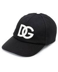 Dolce & Gabbana - And White Logo Baseball Cap - Lyst