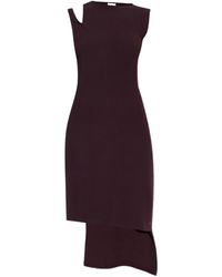 Courreges - Oblique Asymmetrische Jurk Met Uitgesneden Details - Lyst