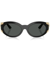 Versace - Gafas de sol Medusa con montura redonda - Lyst