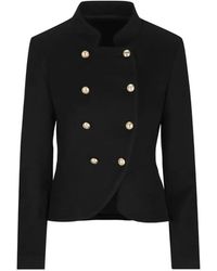 Cini - Double-Breasted High-Neck Jacket - Lyst